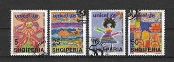 Albanië Michel 2607-2610 gestempeld  UNICEF beschikbaar voor biedingen