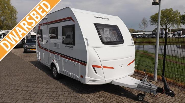 Weinsberg CaraOne HOT Edition 390QD KORTING € 2.000, Caravans en Kamperen, Caravans, Bedrijf, tot en met 4, 1000 - 1250 kg, Treinzit