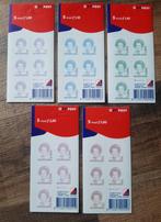 5 hangkaartjes Beatrix Inversiezegels, Postzegels en Munten, Postzegels | Nederland, Ophalen of Verzenden, Postfris