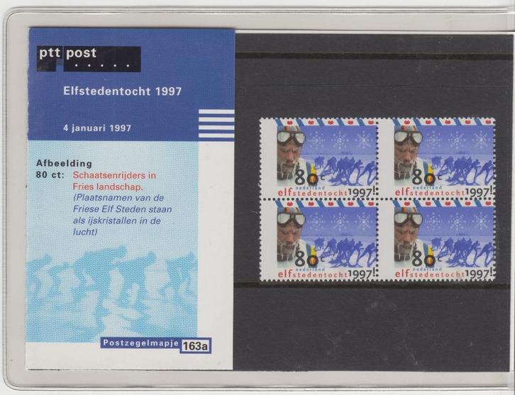 Postzegelmapje Elfstedentocht 1997, Postzegels en Munten, Postzegels | Nederland, Postfris, Na 1940, Verzenden