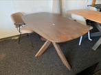 Tafel deens ovaal notenhout 160x90 van 799 nu 269 b keuze, Ophalen, 50 tot 100 cm, Vijf personen of meer, Ovaal