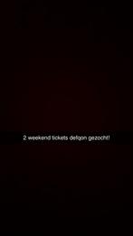 2x weekend ticket defqon.1 gezocht, Tickets en Kaartjes, Evenementen en Festivals, Twee personen