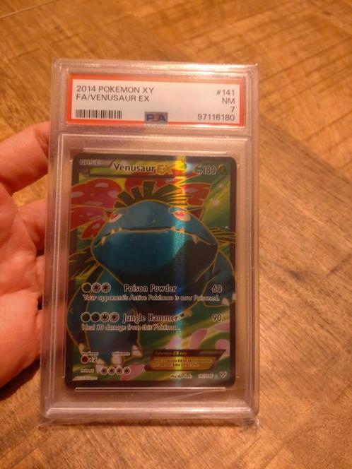Venusaur EX (XY 141) XY PSA 7 Pokémon, Hobby en Vrije tijd, Verzamelkaartspellen | Pokémon, Zo goed als nieuw, Losse kaart, Ophalen of Verzenden