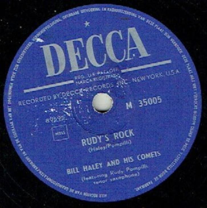 Bill Haley And His Comets - Rudy's Rock / Blue Comet Blues, Cd's en Dvd's, Vinyl | Overige Vinyl, Gebruikt, 10 inch, Ophalen of Verzenden