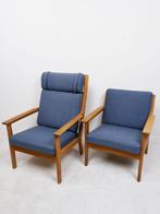 2 Hans J Wegner fauteuils voor Getama, Minder dan 75 cm, Gebruikt, Ophalen of Verzenden, Scandinavisch