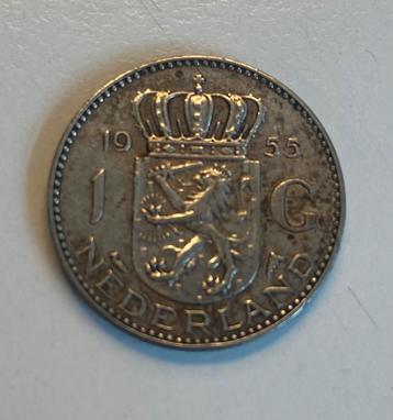 Zilveren Gulden 1955 - Koningin Juliana beschikbaar voor biedingen