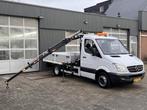 Mercedes-Benz Sprinter 510 2.2 CDI 366 Hiab 017T Laadkraan T, Auto's, Euro 5, Gebruikt, Zwart, 4 cilinders