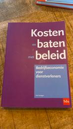 P.L.J. Verstegen - Kosten en baten met beleid, Ophalen of Verzenden, P.L.J. Verstegen, Zo goed als nieuw