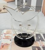 XL vogel acryl trofee rond transparant decoratie modern art, Ophalen of Verzenden
