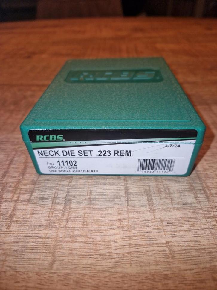 RCBS neck die set rem .223, Sport en Fitness, Schietsport-accessoires, Nieuw, Ophalen of Verzenden
