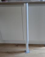 1 Tafelpoot Verstelbaar Wit Staal (adjustable table leg), Ophalen, Tafelpoot, Minder dan 50 cm, 50 tot 100 cm