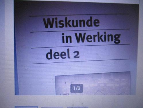 + wiskunde in werking deel 2 M. de Gee 9789050410762 #, Boeken, Studieboeken en Cursussen, Gelezen, HBO, Beta, Ophalen of Verzenden