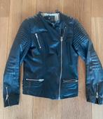 Gave leren jas van Maison Scotch mt M - biker jacket, Ophalen of Verzenden, Gedragen, Maat 38/40 (M), Zwart