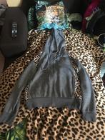 Grijze vest met panter print, Kleding | Dames, Truien en Vesten, Ophalen of Verzenden, Gedragen, Maat 38/40 (M), Grijs