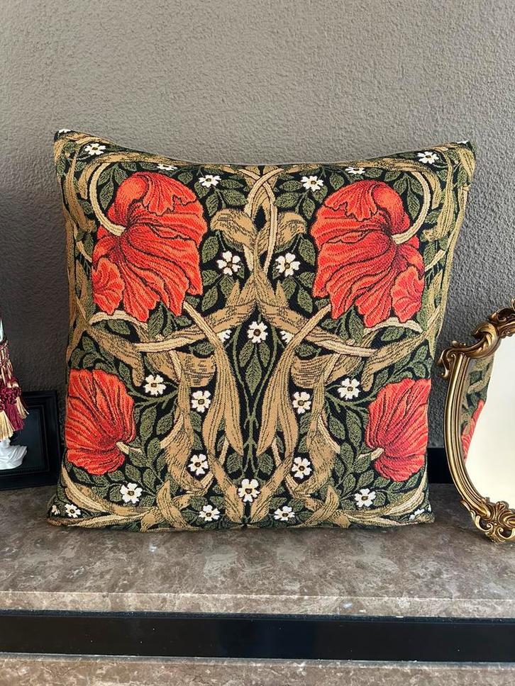 Kussenhoes William Morris, Huis en Inrichting, Woonaccessoires | Kussens, Nieuw, Vierkant, Ophalen of Verzenden