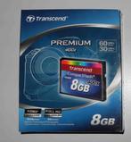 Trancend Premium 8 GB CF kaart NIEUW, Nieuw, Ophalen of Verzenden, Geen optische zoom