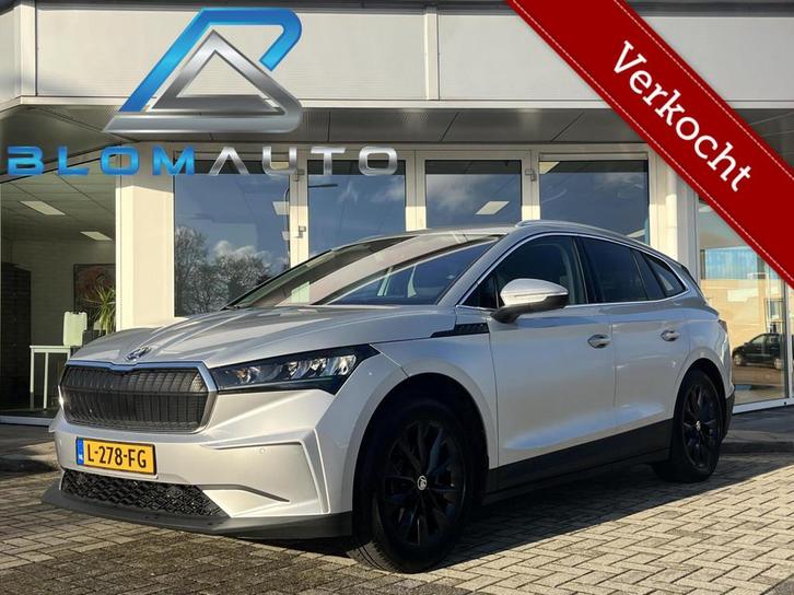 Skoda Enyaq iV LEDER+4XSTOELVERWARMING+KEYLESS+CARPLAY, Auto's, Skoda, Bedrijf, Te koop, Enyaq, ABS, Achteruitrijcamera, Airbags