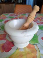 Vijzel albast 12cm met stamper 15cm nieuw, Huis en Inrichting, Keuken | Keukenbenodigdheden, Ophalen of Verzenden, Nieuw