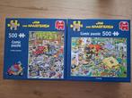 2x Jan van Haasteren 500 stukjes, Hobby en Vrije tijd, Ophalen of Verzenden, 500 t/m 1500 stukjes, Zo goed als nieuw, Legpuzzel