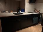 Bruynzeel Keuken met (deels) apparatuur., Huis en Inrichting, Keuken | Complete keukens, Ophalen, Gebruikt, Zwart, Enkelwandige keuken