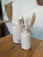 Countryfield vaas keramiek brocante landelijk, Ophalen, Overige kleuren, Aardewerk of Porselein, Zo goed als nieuw