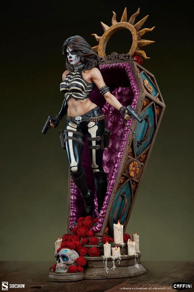Sideshow Coffin Comics Premium Format Statue La Muerta, Verzamelen, Beelden en Beeldjes, Nieuw, Overige typen, Ophalen of Verzenden