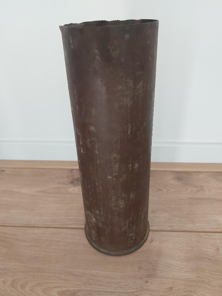 Zeldzame vroege Britse 25 ponder Mk II messing huls uit 1940, Verzamelen, Militaria | Tweede Wereldoorlog, Landmacht, Hulzen of Bodemvondsten