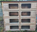 Konijnenflat 8 hokken, Dieren en Toebehoren, Ophalen, 110 cm of meer, 90 cm of meer, Hok