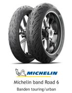 Motorbanden nieuw Michelin Road 6 voor en achter, Motoren, Ophalen, Nieuw