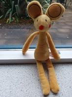 Slungelmuis muis van Big Bazar of Evora geel velours, Kinderen en Baby's, Ophalen of Verzenden, Zo goed als nieuw, Overige typen