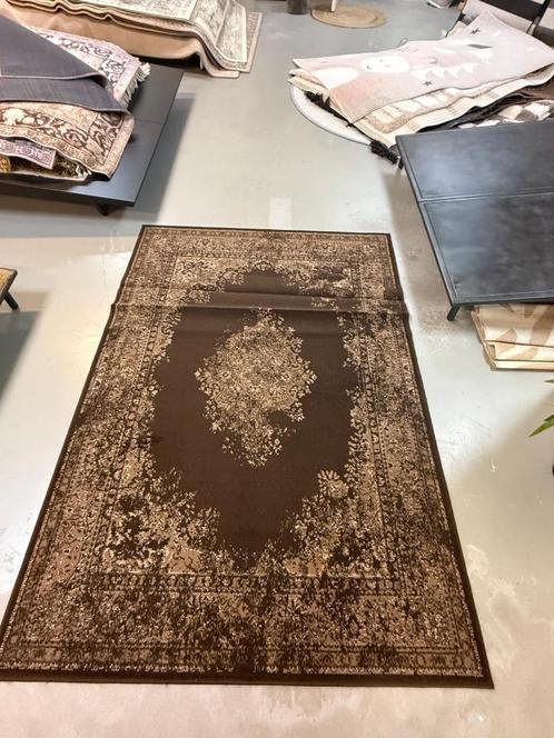 viscose vloerkleed bruin 160x230, Huis en Inrichting, Stoffering | Tapijten en Kleden, Zo goed als nieuw, 150 tot 200 cm, 200 cm of meer