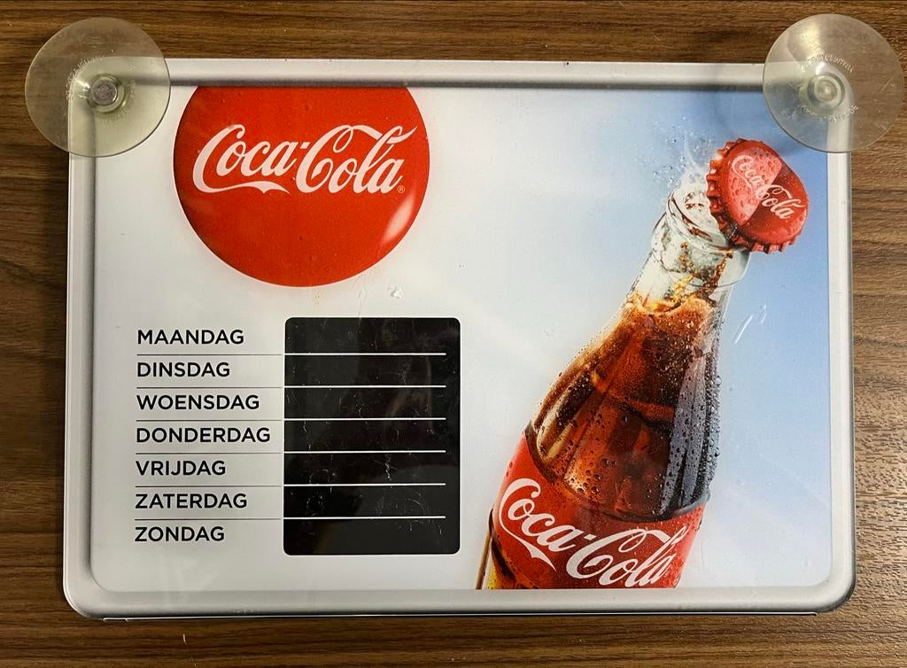 Coca Cola Bord Open/Gesloten, Ophalen of Verzenden, Gebruikt, Reclamebord