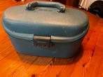 Vintage Samsonite Beauty Case - Blauw, Gebruikt, Blauw, Ophalen of Verzenden, Met slot