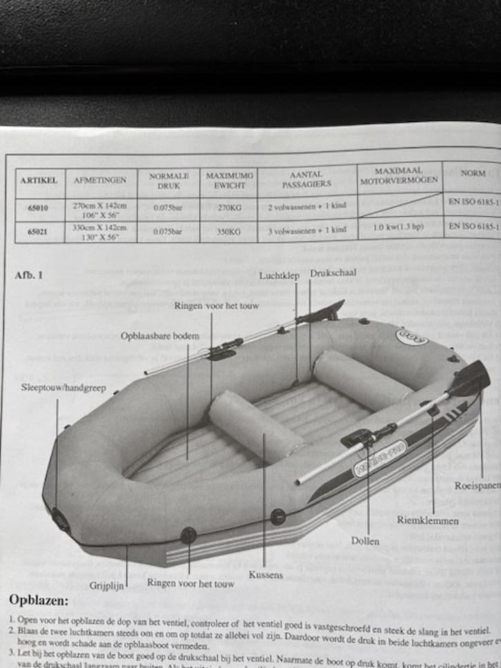 Bestway Marine Pro Rubberboot, Hobby en Vrije tijd, Overige Hobby en Vrije tijd, Zo goed als nieuw, Ophalen