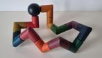 Vintage houten speelgoed, kliksysteem, Bauhaus-geïnspireerd, Antiek en Kunst, Kunst | Designobjecten, Ophalen of Verzenden