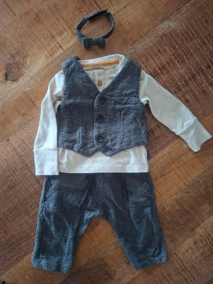 Jongens net pakje voor de feestdagen, Kinderen en Baby's, Babykleding | Maat 62, Nieuw, Jongetje, Pakje, Ophalen