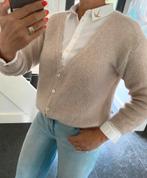 Moda Italia, prachtig/zacht/lief mohair vestje, S/M/L, Maat 38/40 (M), Moda Italia, Beige, Ophalen of Verzenden