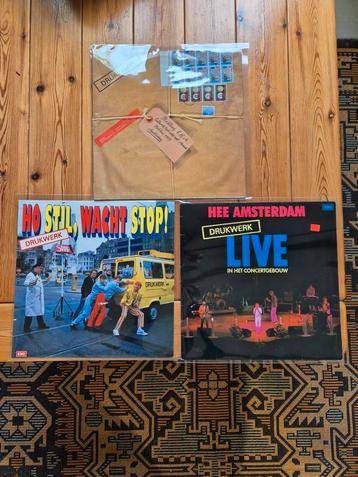 3 lp's vinyl van drukwerk  beschikbaar voor biedingen