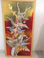 Origineel Indonesische batik schilderij, Antiek en Kunst, Kunst | Schilderijen | Abstract, Ophalen