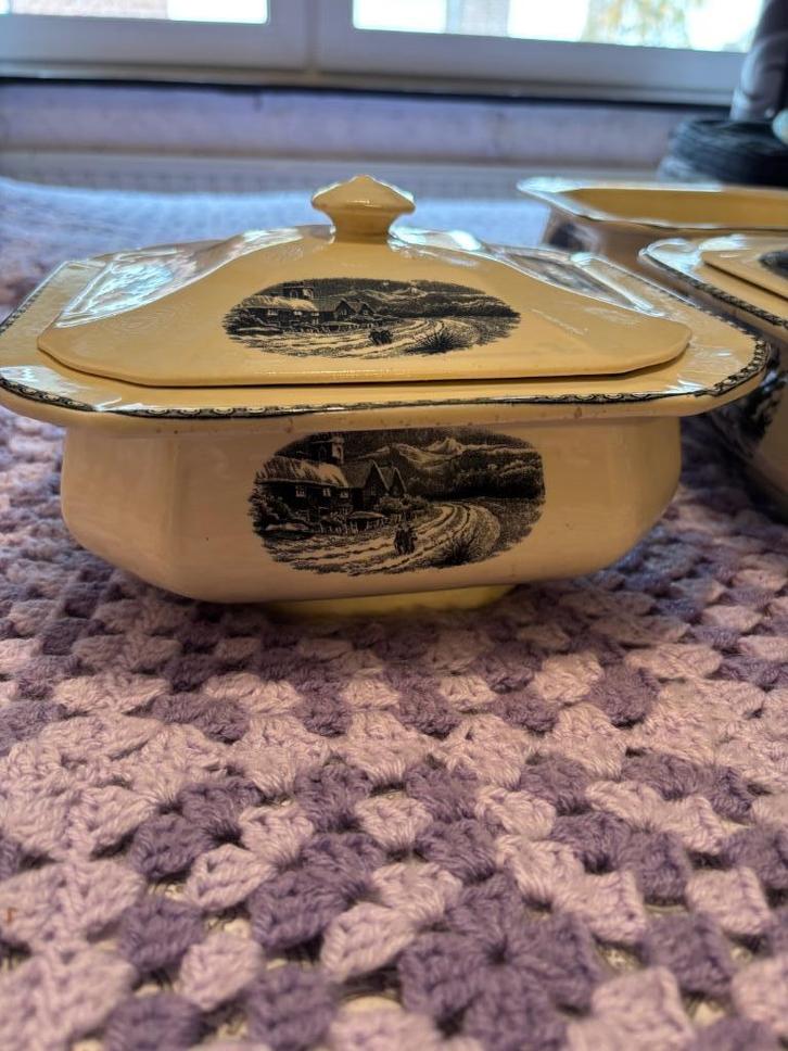 Te koop antiek eet servies, Antiek en Kunst, Antiek | Servies compleet, Ophalen