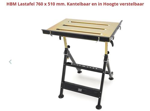 Nieuwe opvouwbare lastafel werkbank HBM, Doe-het-zelf en Verbouw, Werkbanken, Nieuw, 70 tot 120 cm, Inklapbaar, Ophalen