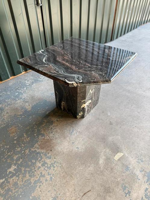Vintage Marmeren Mimiset Salontafel Bijzetafel, Antiek en Kunst, Antiek | Meubels | Tafels, Ophalen of Verzenden
