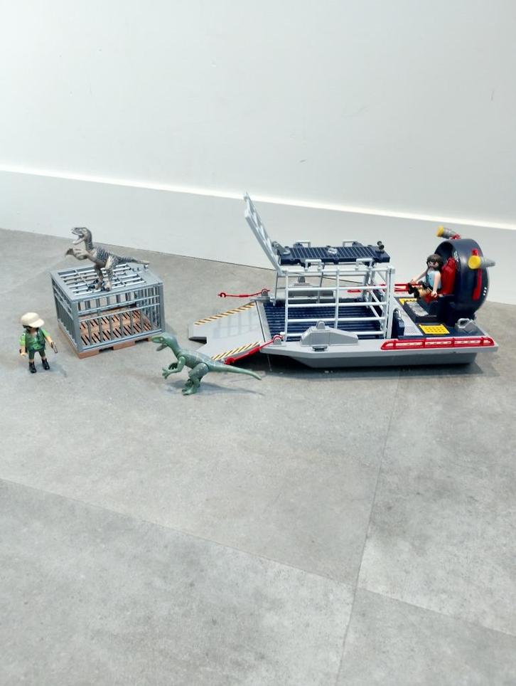 Playmobil 9433 Dino Explorers Boot met Kooi, Kinderen en Baby's, Speelgoed | Playmobil, Gebruikt, Los playmobil, Ophalen of Verzenden