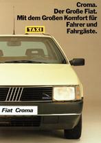 Folder Fiat Croma Taxi (Duitse uitgave - 1986), Verzenden, Zo goed als nieuw, Overige merken