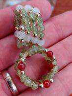 Partij van 100 Peridot rekbare edelsteen ringen, Ophalen of Verzenden