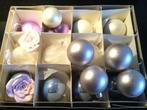 Kerstballen, l.blauw, lila, roze en creme, Ophalen of Verzenden, Zo goed als nieuw