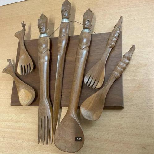 Bijzonder oud wandbord van hout - echt oud en echt vintage !, Antiek en Kunst, Curiosa en Brocante, Ophalen of Verzenden