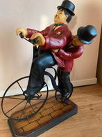 Laurel & Hardy op fiets - Decoratie, Antiek en Kunst, Ophalen of Verzenden