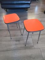 formica oranje vintage krukjes, Ophalen, Gebruikt, Kunststof