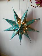 Papieren kerstster zeegroen, incl. elektra, Diversen, Ophalen of Verzenden, Nieuw